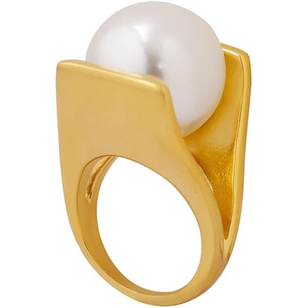 Amazon.com: Pearl Finger Ring Vintage Boho Layered CZ Pearl Amazon.com: Pearl Finger Ring Vintage Boho Layered CZ Pearl