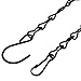 8 Pack 9.5 Inches Hanging Chains for Bird Feeders, Billboards, Chalkboards, Planters and Decorative Ornaments (Black)