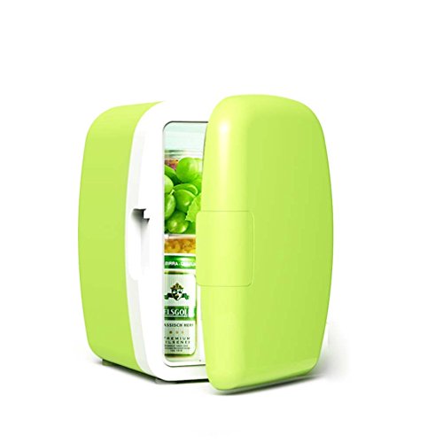 Click Here to See More Images Car Refrigerator 6L 12V Car/220V Home Refrigeration Mini Fridge Dormitory/Household Small Refrigerator Breast Milk Cosmetics Refrigerated Refrigerator -Blue/Green 2421.530.5cm