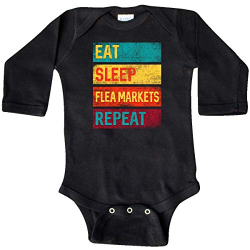 Inktastic Flea Market Antique Long Sleeve Creeper 12 Months