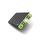 Fritesla 20000mah Power Bank 4USB Portable Charger for Smartphones (Green)