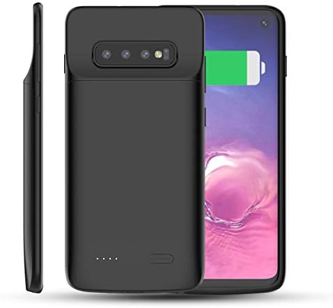 Samsung Galaxy S10 Battery Case, CaseFirst 5000Ah Extended Rechargeable Battery Backup Fast Charging Case, Impact Resistant Power Bank Juice Full Edge Protection for Samsung Galaxy S10 (Black)