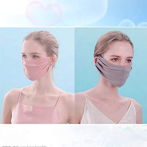 2 Pack Face Mask for Women & Girls UV Sun Block Protection Mask for Face Uaussi Dustproof Mouth Mask Flap Face Cover for Cycling Outdoor