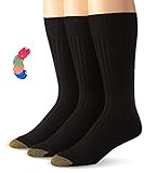 Gold Toe Men's Classic Canterbury Crew Socks/Free Sock Clips Included