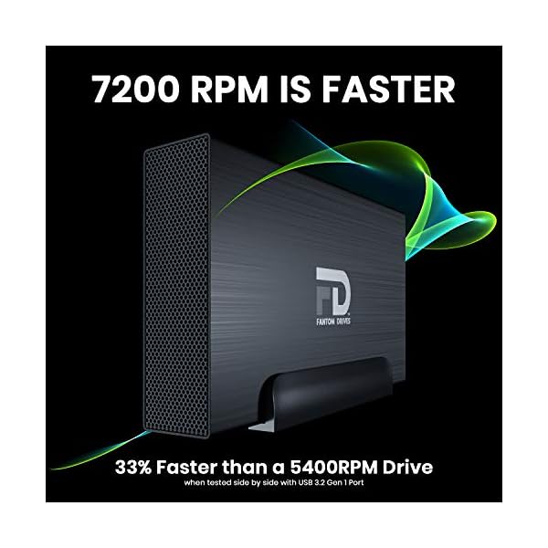 Fantom Drives 18TB Externe Festplatte HDD, GFORCE 3 Pro 7200RPM, USB 3.0 + eSATA, Aluminium, lüfterlos, EIN-/Ausschalter… – Bild 8