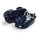 BENHERO Infant Baby Girls Mary Jane Flats Shoes with Bowknot Non Slip Soft Sole PU Leather First Walker Cirb Shoes Toddler Princess Wedding Dress Shoes(0-6 Months Infant),B-Navy