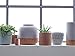Bloomingville A27122070 Large Blue Ceramic Flower Pot with Diamond Designs
