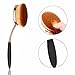 DSCbeauty Professional 10 Pcs Oval Makeup Brush Set Toothbrush Makeup Brush Kit Foundation Contour Blush Blending Lip Eyebrow Eyeliner Eyeshadow Concealer Cosmetic Brush Set with Oval Brushes Stand
