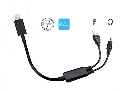 Car 3.5mm AUX USB Charg-ing Cable Compatible with BMW Kia Hyundai, Universal Car Audio Adapter for iX i8 i7 Plus (1 Meter) - Thumbnail 2