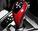 HOTRIMWORLD Red Carbon Fiber Center Console Gear Shift Knob Trim Cover for BMW M2 M3 M4 F80 F82 F83 F87