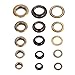 Yosoo 8mm Grommets Eyelets Kit, Antique Brass Round Eyelets kit with Washers for Leather, Clothes, Shoes, Belts, Bags, DIY Crafts, 100sets