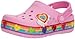 Crocs Kids' Crocband Fun Lab Hearts Light-Up Clog, Carnation, 11 M US Little Kid
