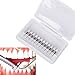 12pcs White High Speed Polishing Burs Stones Flame Shape FL2 FG Porcelain Tooth Resin Restores Ceramic Grinding Head
