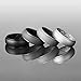 Egnaro Men's Silicone Rings 10mm Wide 2.5mm Thick Rubber Wedding Bands, Multipack 1/4/7 Breathable Comfort Fit For Workout