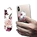 Phone Finger Grip Stand Car Vent Holder 3 in 1 Phone Bracket Smart Band Compatible with iPhone Xs Max XR 8 7 Plus Samsung Galaxy Smartphones … (Rose Floral)