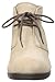 crocs Women's Leigh Suede Wedge Shootie Boot, Tan, 8 M US
