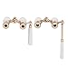 Aomekie Opera Glasses Binoculars 3X25 Theater Glasses Lorgnette Mini Binocular Compact with Handle for Adults Women in Musical Concert（White）