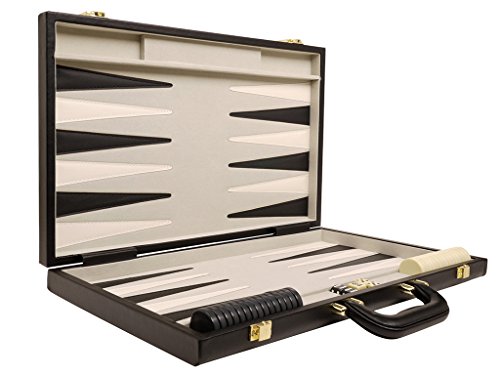 Deluxe Backgammon Set - 18" Classic Board, Black