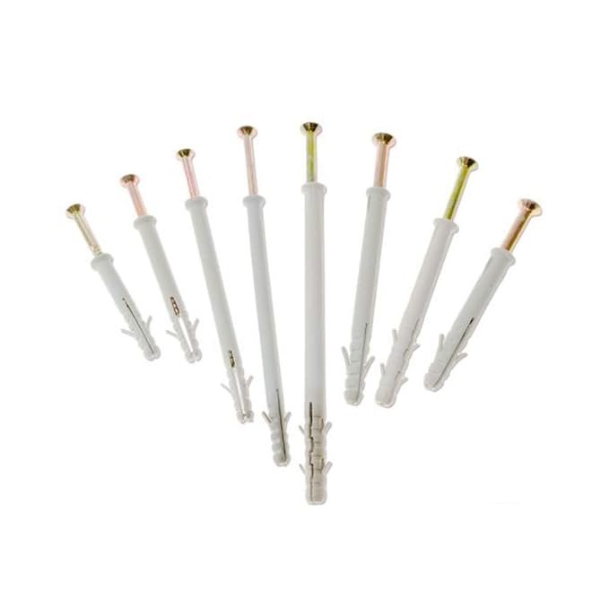 20 x Nylon Frame Hammer Anchor Screw Fixings, 160mm x M10 used to fix