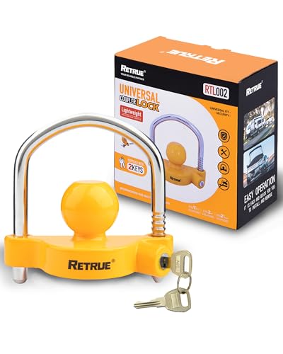 RETRUE Universal Trailer Coupler Hitch Lock