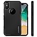 LOHASIC iPhone X Case, Heavy Duty Drop Proof Dual Layer Protective 360 Full Body Shockproof Flexible TPU Hard PC Back Hybrid Defender 2 in 1 Cute Slim Cover Armor for Apple iPhone X, iPhone 10, Black