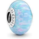 PANDORA Opalescent Ocean Blue Charm | Sterling Silver with Blue Opal, Jewelry for Women with Gift Box, Compatible with PANDORA Moments