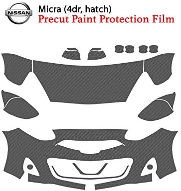 The Online Liquidator Full Front Protective Film Nissan Micra Hatchback 2015-2018 - Clear Bra Car Paint Shield Cover
