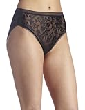 Wacoal Womens Awareness Hi Cut Panty Brief Panty, Black, X-Large