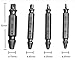 Damaged Screw Extractor & Bolt Extractor Set - Made From H.S.S. 4341# - Removes All Kinds of Screws and Bolts Quickly and Easily, 4-Piece Bolt Extractor Kit by Voyage