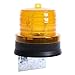 Traffic Warning Lights, Waterproof Solar LED Magnet Construction Signal Strobe Lamp for Outdoor (Yellow Light)