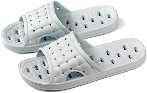Feicy Women Men Summer Slippers Non-Slip Shower Sandals House Quickly Drying Bath Slippers