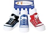 Baby Emporio - 3 Pairs Baby Boy Socks that look like Shoes -Gift Box