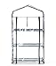 Worth Mini Greenhouse (All New) - New Metal Green Version with 3 Tier COLLAPSABLE Shelves - Best Greenhouse with ROLL UP Zipper Door Seedlings & Seed Propagation Plant Growing - 3 Year Guarantee
