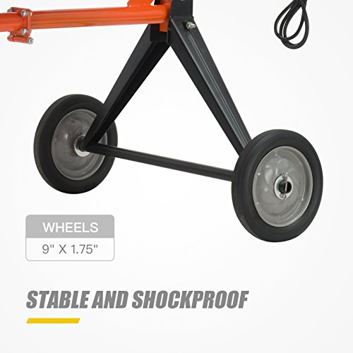 Electric Concrete Cement Mixer Portable Barrow Machine Mixing Mortar Stucco and Seeds (4/5HP 5 Cu Ft 600W) - Thumbnail 3