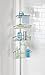 mDesign 0391MDBA Bathroom Shower Storage Constant Tension Corner Pole Caddy