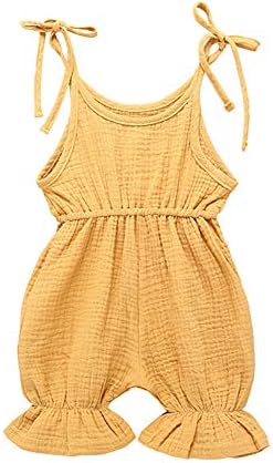 Hopeful Infant Toddler Baby Girl Clothes Cotton Ruffle Romper Jumpsuit Halter Bodysuit Playsuit Summer Outfit