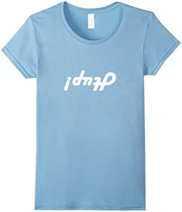 Womens Upside down Hup! Circus Shirt Medium Baby Blue