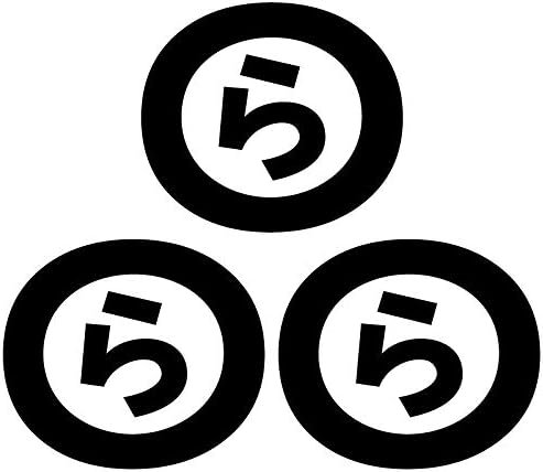 Amazon Nc Smile 一文字 ひらがな ら行 丸囲み文字 頭文字 ワンポイント マーク 切文字 カッティングステッカー 3枚入り Sサイズ ら ブラック ステッカー デカール 車 バイク