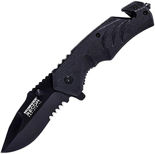 Tactical Recon 15, Black G10, Black Combo, Seatbelt Cutter , Automotive, tool &amp; industrial , Office maintenance, janitorial &amp; lunchroom , Tools , Utility knives &amp; blades