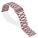 Aresh Compatible with Fitbit Versa Band/Versa 2 Bands, Stainless Steel Versa Lite Metal Strap for Fitbit Versa&Versa Lite Edition&Versa Special Edition (RoseGold)