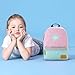 mommore Kids Backpack for School Lunch Bag with Chest Clip Best for 3-6 Years Old (Pink and Blue)