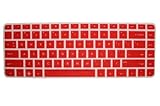 Silicone Keyboard Protector Cover Skin for HP Envy Sleekbook 6z US Layout Laptop (Semi-Transparent Red)