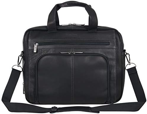 Kenneth Cole Reaction Reaction Manhattan Colombian Leather Expandable RFID 15.6" Laptop Business Briefcase Bag, Black 1 Kenneth Cole Reaction Reaction Manhattan Colombian Leather Expandable RFID 15.6" Laptop Business Briefcase Bag, Black