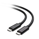 Cable Matters Certified 40 Gbps Thunderbolt 3 Cable (USB C Thunderbolt Cable) in Black 1.6 Feet Supporting 100W Charging