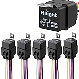 Nilight 50044R 5 Pack Waterproof 40/30 AMP Heavy