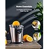 AICOK-Electric-Citrus-Juicers-100-W-Electric-Orange-Juicer-Stainless-Steel-Orange-Squeezer-Electric-Citrus-Juicers-with-Ultra-Quiet-Motor-Two-Size-Cones-and-Dripless-Spout-BPA-Free AICOK Electric Citrus Juicers 100 W Electric Orange Juicer Stainless Steel Orange Squeezer, Electric Citrus Juicers with Ultra Quiet Motor, Two Size Cones and Dripless Spout, BPA-Free