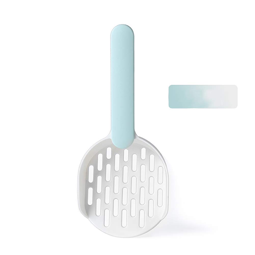 croselyu Pet Cat Litter Scoop Filter Cat Litter Cat Poop Cleaning Tool High-grade ABS Plastic Cat Litter Scoop Is Durable and Easy To Clean, 1 Pce (Blue)