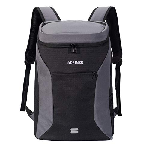 ADRIMER Backpack Coolers Insulated Leakproof Lunch Cooler Backpack Insulated Lightweight for Men Women to Picnic, Park, Hiking, Camping, Day Trip, 30 Cans