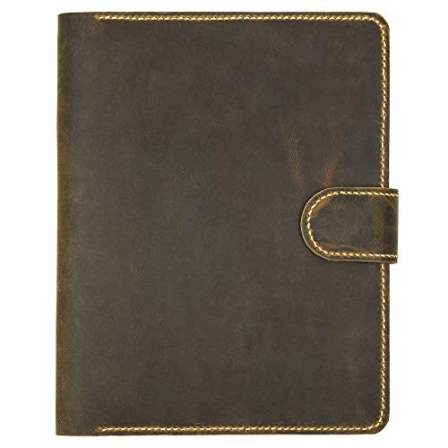 Vintage Distressed Cow Leather iPad Folio Organizer iPad Pro 10.5 Cover Case Stand Apple Pencil Holder SZ01 (iPad Pro 10.5)