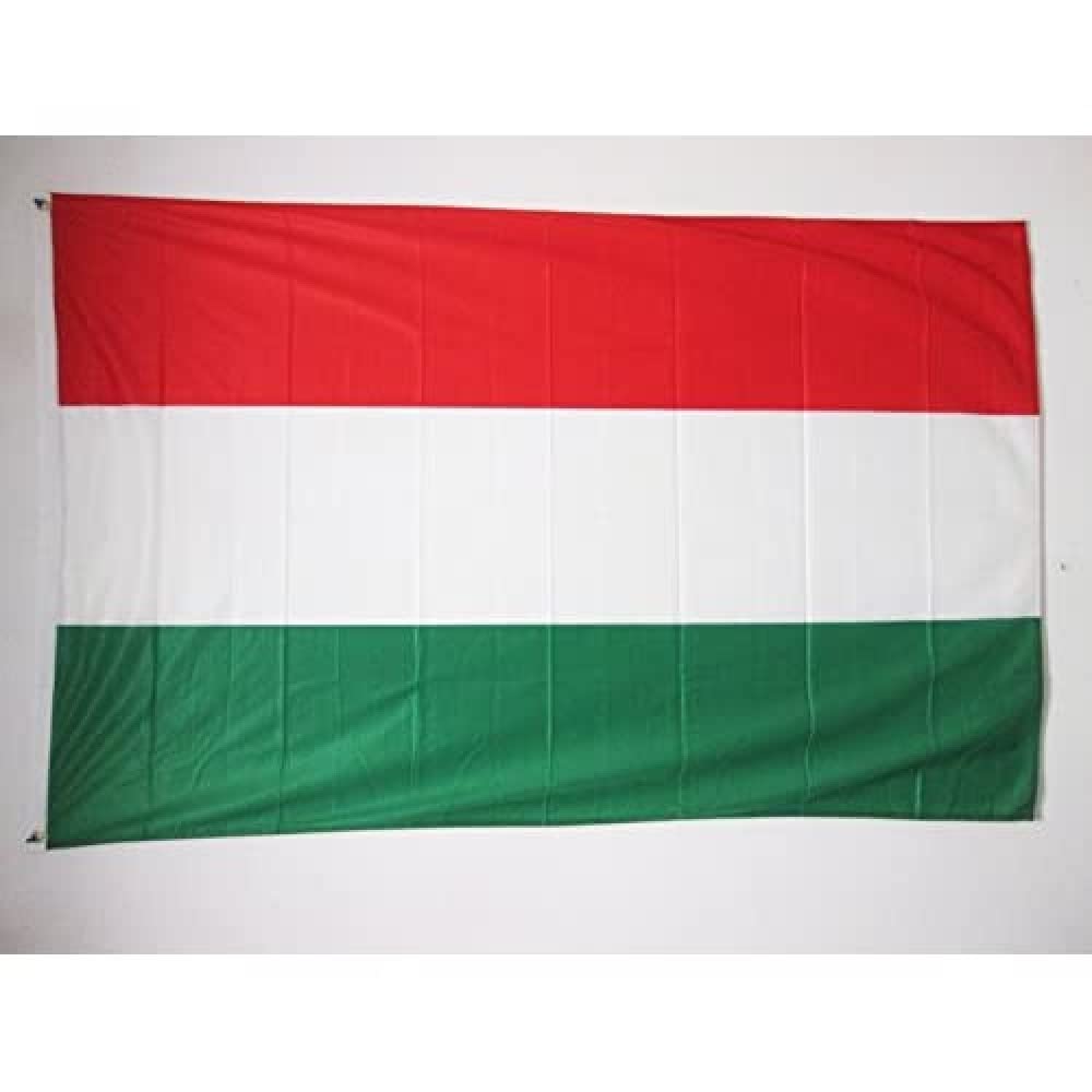 AZ FLAG - Hungary Flag - 3x5 Ft - For Outdoor - Hungarian Banner Knitted Polyester with Two Plastic Rings - Fade Resistant - Vivid Colors - 3' x 5' Feet - 150x90 Cm